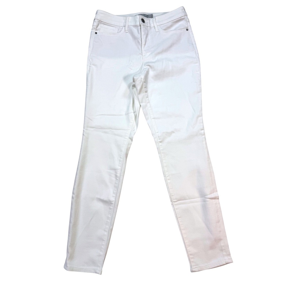 Athleta Sculptek Ultra Skinny Jean Womens 10 White New High Rise Stretch Denim